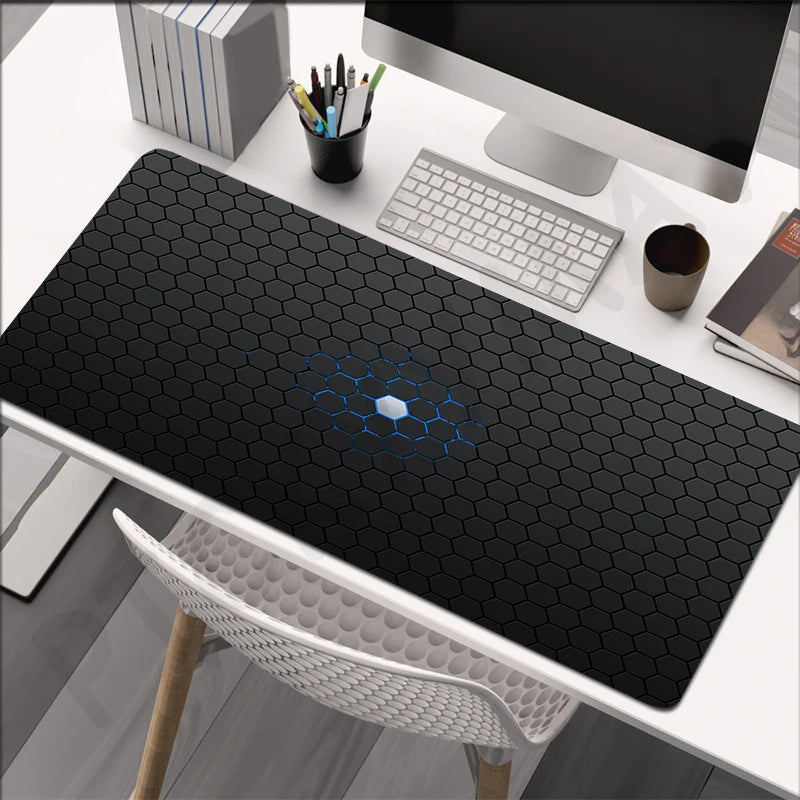 Mouse pad de gaming XXL antiderapant, design RGB hexagonal, diverse modele
