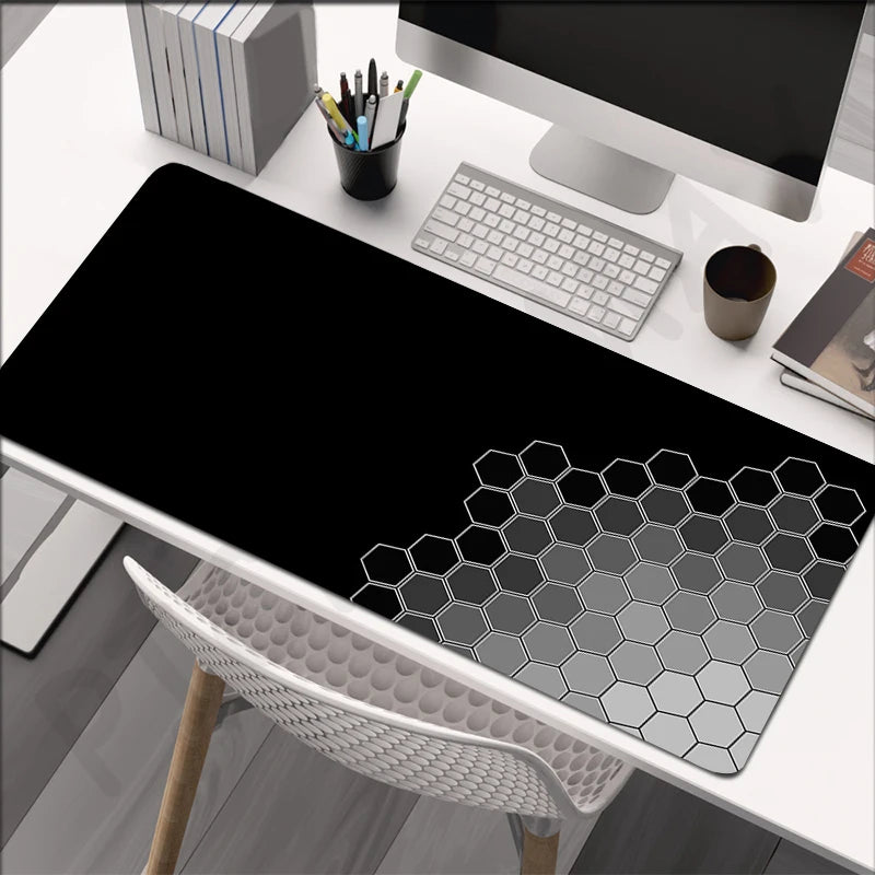 Mouse pad de gaming XXL antiderapant, design RGB hexagonal, diverse modele